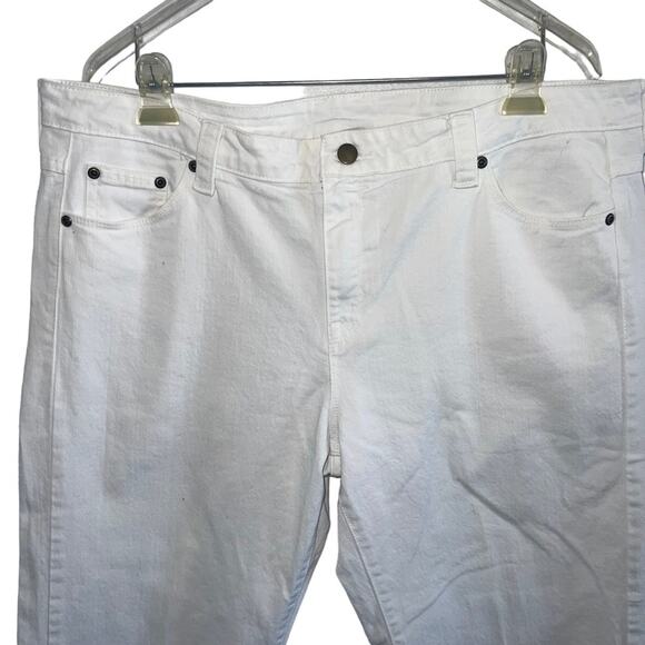 Garnet Hill High Rise Denim Stretch Crop Ankle Plus Size 16 - Picture 2 of 8